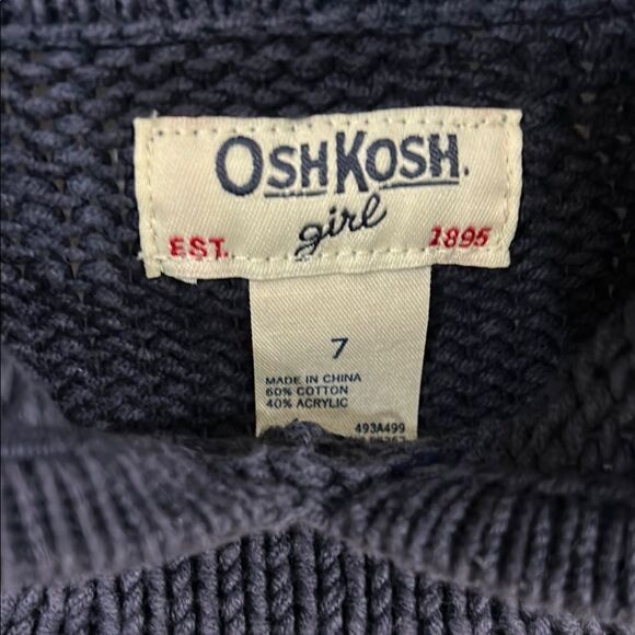 Osh Kosh Girl Hooded Poncho with Fringe - 7 - Picture 2 of 4